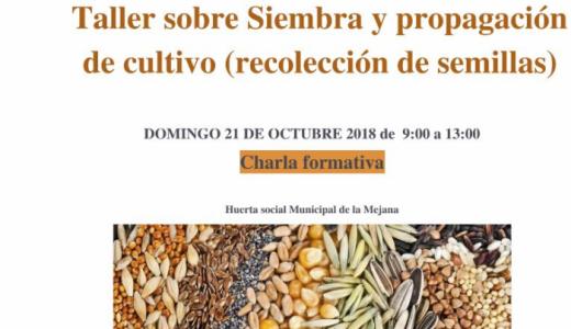 3ª charla formativa huertos municipales La Mejana - Siembra y propagación de cultivo