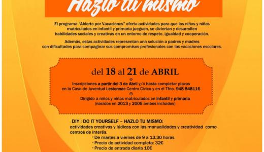 Abierto por vacaciones Semana Santa 2017