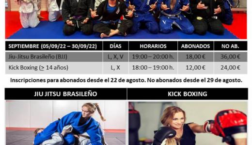 Artes marciales septiembre 2022