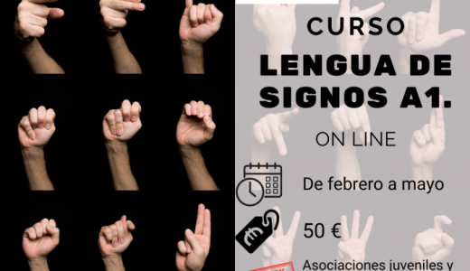 Cartel lengua signos