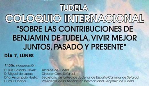 Coloquio Benjamín de Tudela 2013 - Cartel.