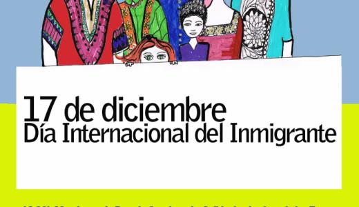 DOMINGO 17 de diciembre "DÍA INTERNACIONAL DEL INMIGRANTE" Cartel ( Diseño Izaskun Gamen).