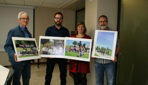 Manuel Elía (AFT), Nacho Reviriego (SEDENA), Silvia Cepas (Concejala de Juventud y Centros Cívicos) y Mikel Ziordia (Coordinador)