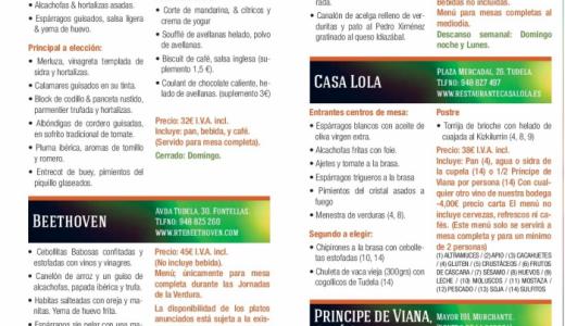 Menús Jornadas de la Verdura 1