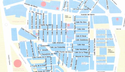 Plano nuevas calles Barrio Lourdes