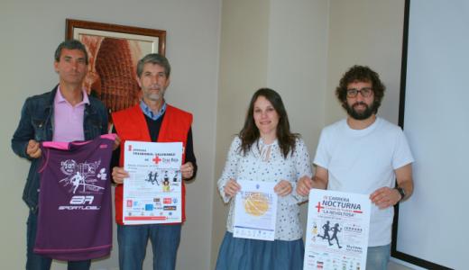Rubén Olmo (Ribera Atlético), Patricia Asiain (peña Andatu), José Luis Ibáñez (Pte.Cruz Roja Tudela) e Iñaki Magallón (Concejal de Deportes).