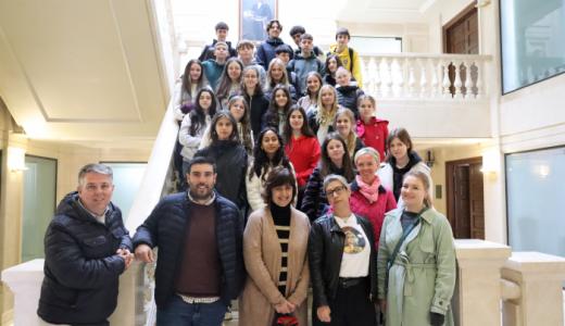 Visita alumnos alemanes Benjamín