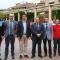 José Ángel Santamaría (Jefe de la Policía Local), José Suárez (Concejal de Personal y Policía Local), Luis Casado (Alcalde), Jesús Garrido (Director Territorial de MAPFRE en Navarra y La Rioja)y Sergio Sánchez (Director de la oficina MAPFRE en Tudela) aco