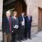 José Mª Rodríguez, Ana Ollo (Consejera de Relaciones Ciudadanas e Institucionales), Eneko Larrarte (Alcalde de Tudela) y Juan Cruz Alli.