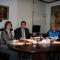La Jefa Provincial de la DGT, el Alcalde de Tudela y el Jefe de la Policía Local en el momento de la firma